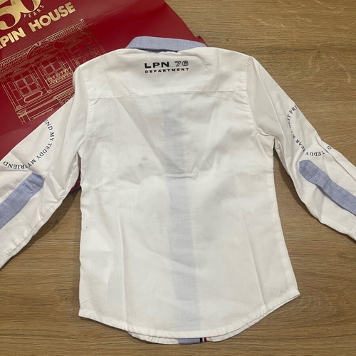 Lapin House white shirt brand new, size 9 months