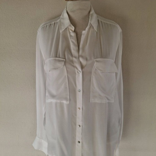 Zara shirt used, white, size L