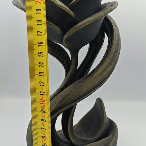 3D Printed Gothic Rose new decorative eternal rose 23cm