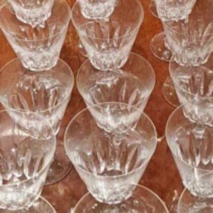 Baccarat Cote d Azur glasses set of 30 pieces like new