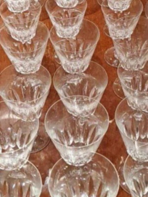 Baccarat Cote d Azur glasses set of 30 pieces like new