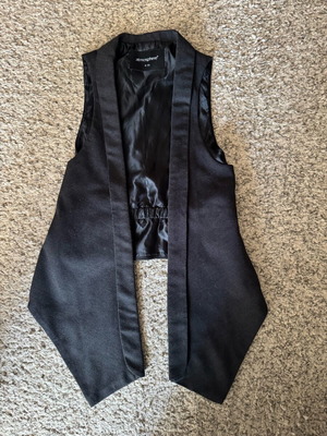 Vest asymmetrical gray like new