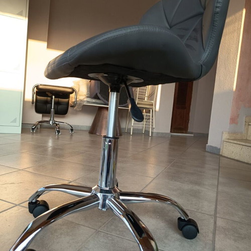 Office chair swivel, new, gray, suitable for hair salons