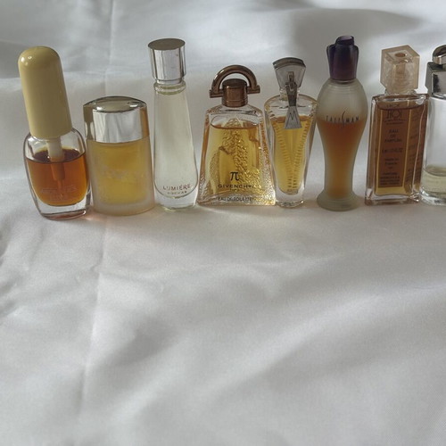 Mini perfume set used, Aromatics Elixir, Paco Rabanne, Givenchy