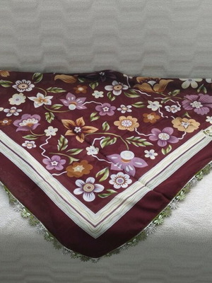 Lace headscarf new, single-hook from dowry