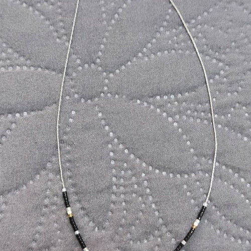 Pendant with beads and tree of life charm adjustable, new