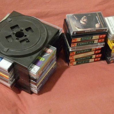 Cassette tapes used, pack of 57 Greek and foreign songs