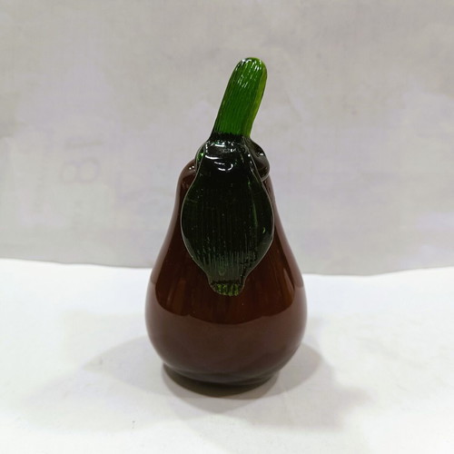 Vintage set of 5 handmade glass fruits 1960s-70s Murano style