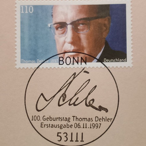Germany 1997 stamp with Bonn first day cover cancellation