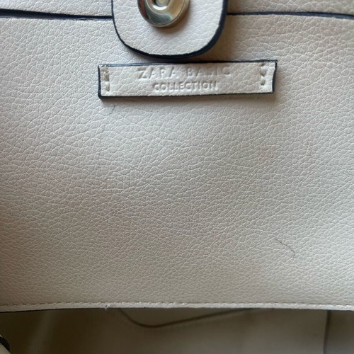 Zara Basic Collection Shoulder Bag used, white