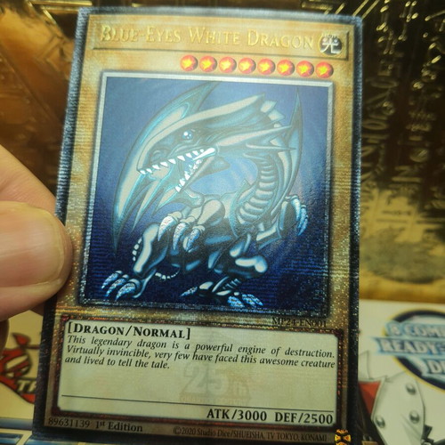 Yu-Gi-Oh! Blue Eyes White Dragon card near mint