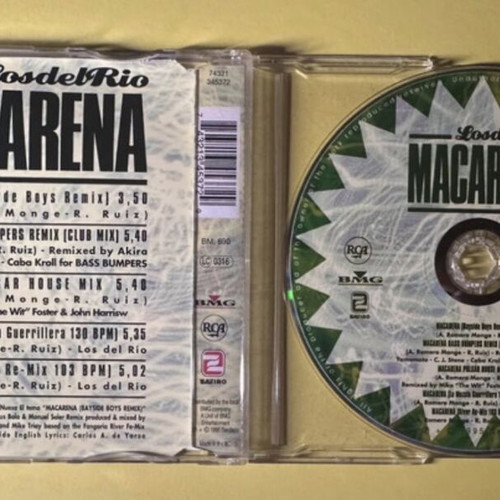 Los Del Rio Macarena CD Maxi-Single 1996 like new