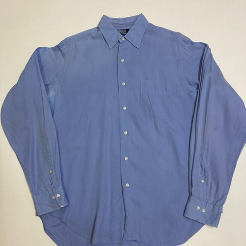 Ralph Lauren Long Sleeve Shirt L 16¼ Blue Plain