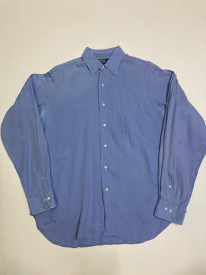 Ralph Lauren Long Sleeve Shirt L 16¼ Blue Plain