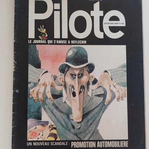 Pilote magazines used, set of 3 issues 1972, French