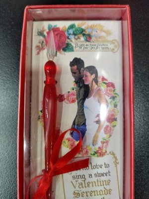 Πέννα σετ καινούργιο, γυάλινη μελάνι μέσα στο κουτί