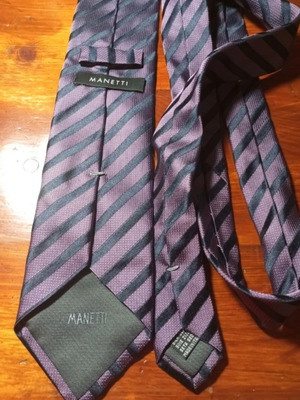 Manetti tie like new, gray