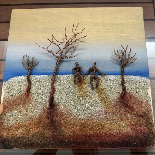 Mixed media artwork by Christos Efstathiou like new