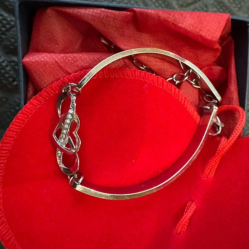 Handcuff bracelet new silver