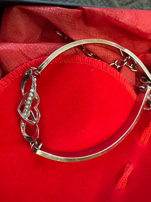 Handcuff bracelet new silver