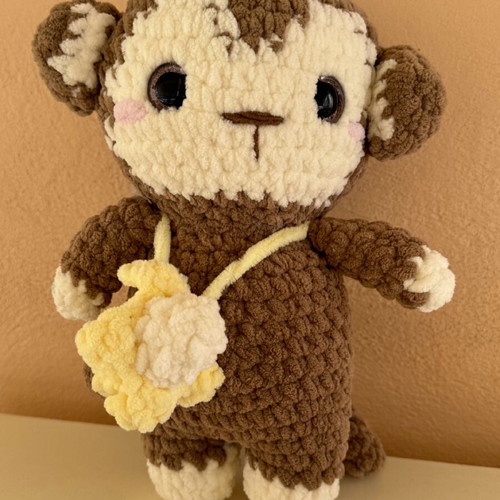 Amigurumi monkey like new, handmade