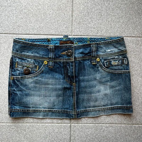 Y2K Mini Denim Skirt XS, Vintage Sicko19, Like New