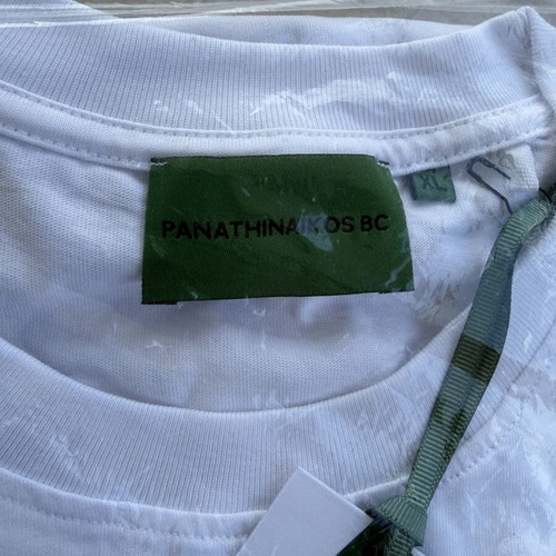 Panathinaikos BC Official T-Shirt white XL new, authentic merchandise
