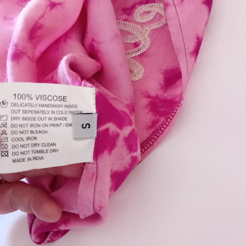 Staff Jeans & Co Vintage Y2K Pink Tie-Dye Halter Neck Top like new