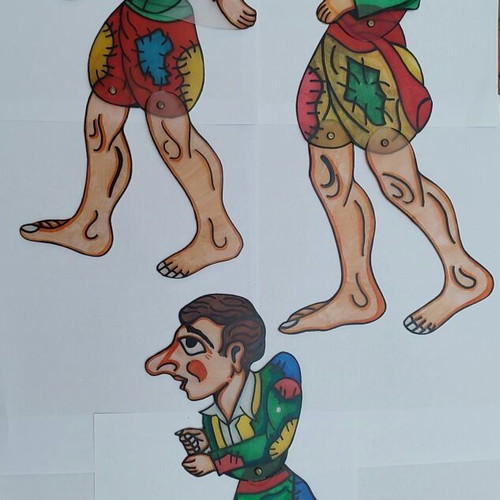 Shadow theater figures Kollitiria like new