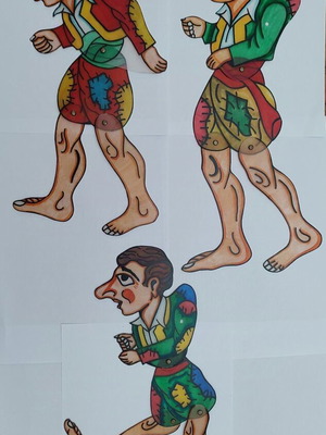 Shadow theater figures Kollitiria like new