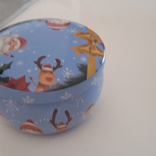 Container for tealight or scented candles new, Christmas design