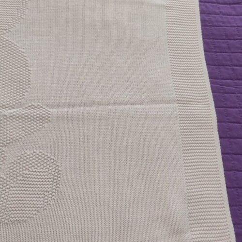 Baby Benetton blanket new, neutral color, piqué knit