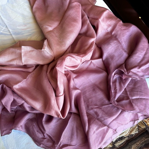 Basmína silk scarf large tricolor pink purple new