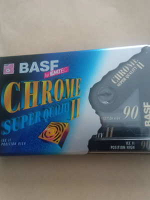 BASF Chrome Superquality II 90 аудио касета нова, запечатана