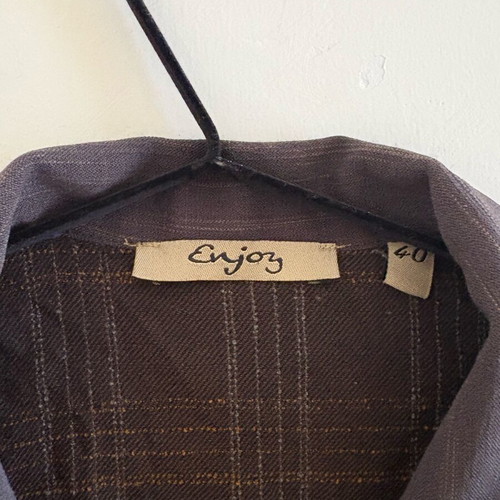 Brown shirt cottage style used in excellent condition