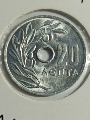 Greece 20 Lepta 1969 Uncirculated Coin