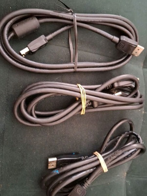 Πακέτο 3 καλώδια DisplayPort 1μ (DP σε DP)