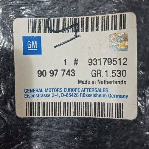 Velvet car mats set for Opel Vectra C, new and genuine