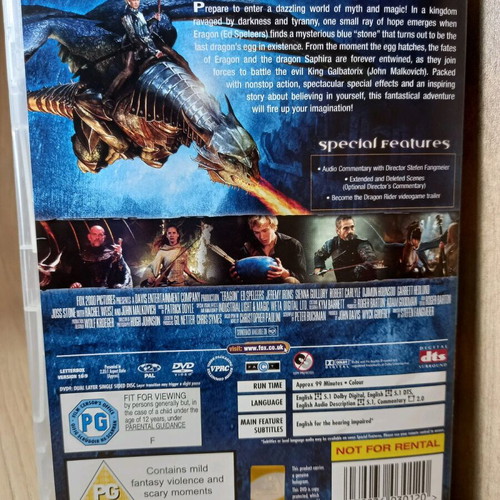 Eragon DVD like new with English subtitles