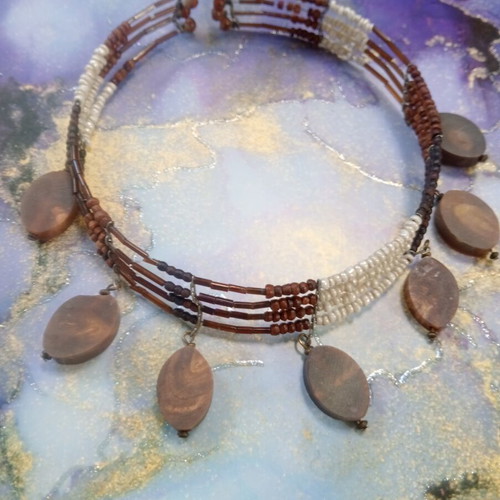 MNG choker used with charms and metal base, early 2000s