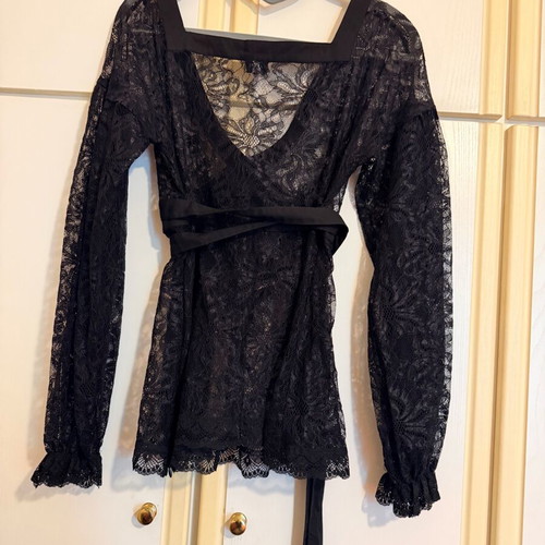Dolce&Gabbana Women's Lace Blouse like new, 44IT, black