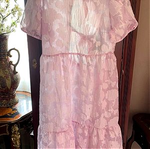 H&M καινούριο φόρεμα ρόζ ρομαντικό XL