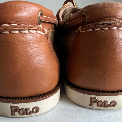 Polo Ralph Lauren Boat Shoes brown and yellow, like new, men EU43.5