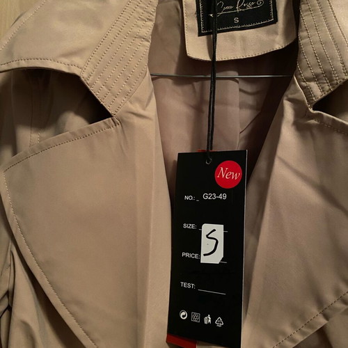 Beige coat like new, size Small