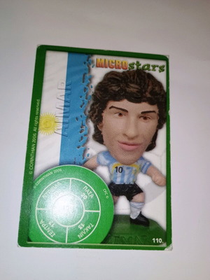 Microstars card Pablo Aimar 2006 used, Argentina