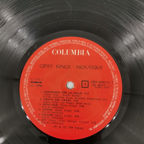 Gipsy Kings Mosaique vinyl record used