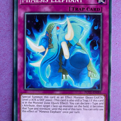Mimesis Elephant Yu-Gi-Oh! Card near mint, 1st Edition