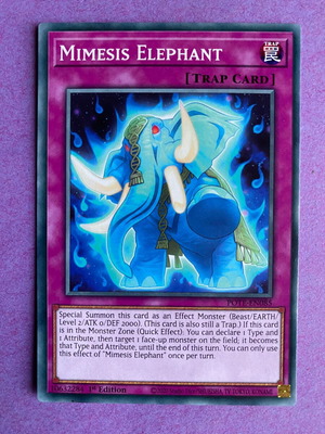Mimesis Elephant Yu-Gi-Oh! Card near mint, 1st Edition