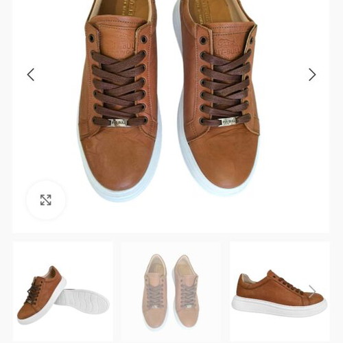 Pitbull sneakers tan leather size 43 like new