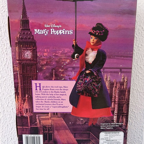 Mary Poppins doll collectible, vintage, sealed, Disney Exclusive, Mattel 1993